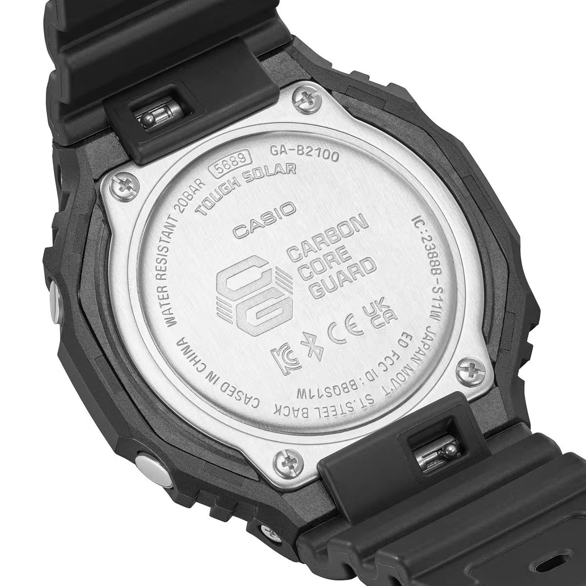 Casio G-Shock Analog-Digital Tough Solar Connected Black Watch | GAB2100-1A
