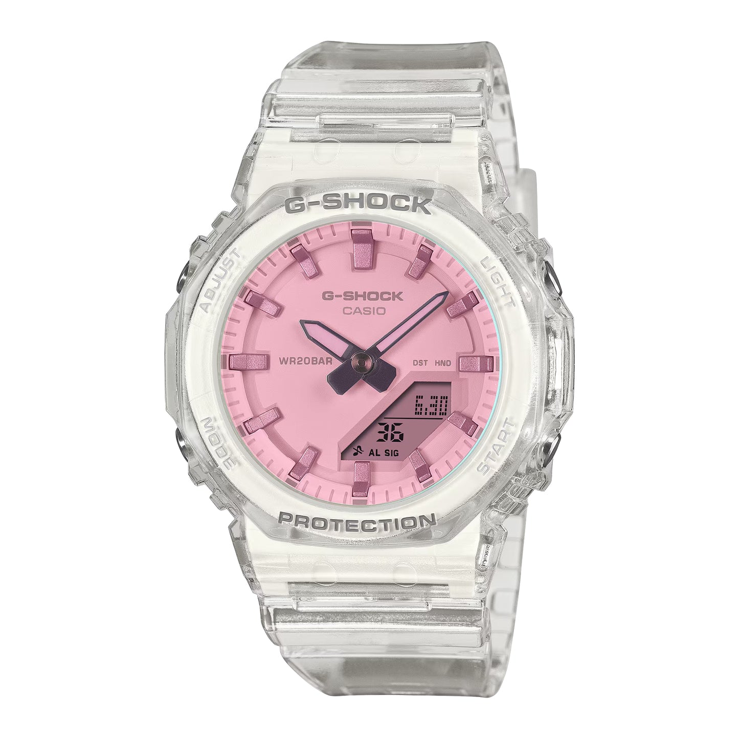 CASIO G-Shock Watch (Official Japanese Product) GMA-P2100SR-7AJF Women's White Skeleton