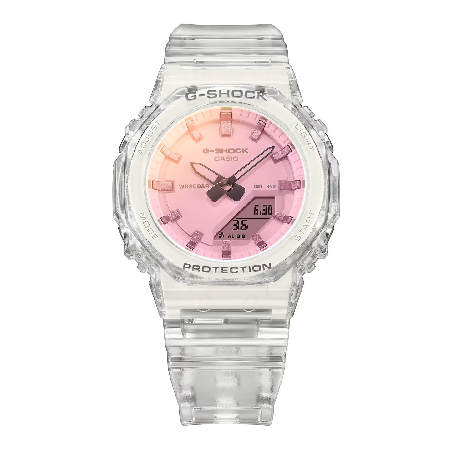 CASIO G-Shock Watch (Official Japanese Product) GMA-P2100SR-7AJF Women's White Skeleton