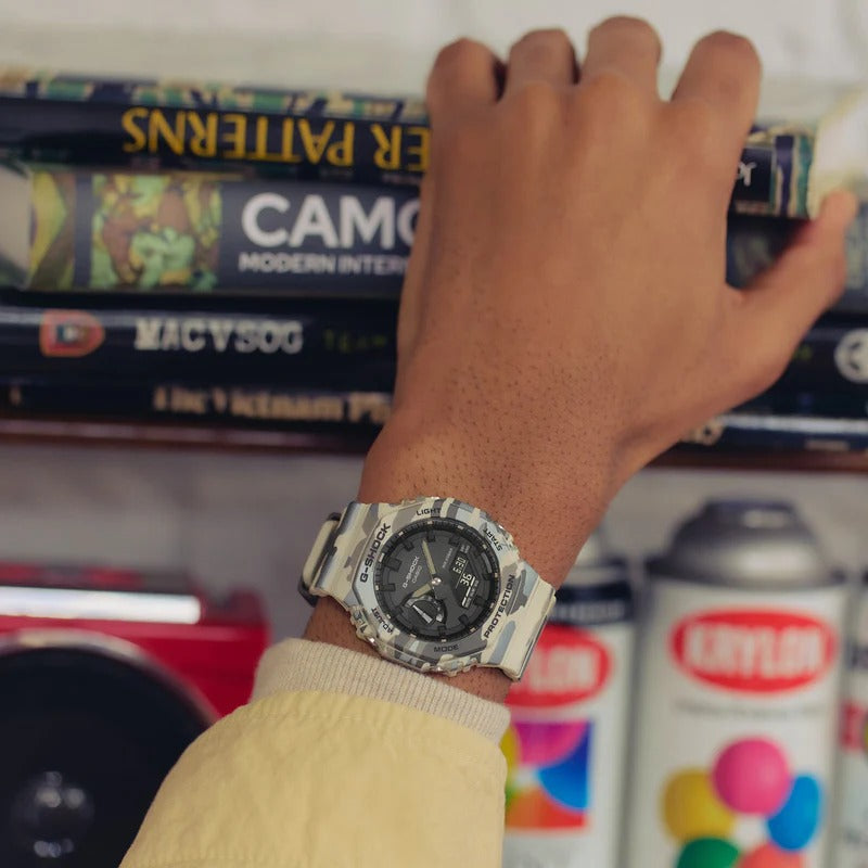 G-Shock Natural Camo Analog & Digital Watch GA2100CM-5A
