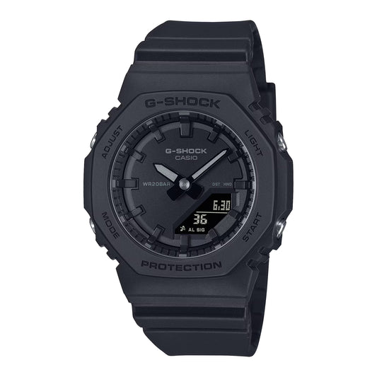 Ladies’ Casio G-Shock Analog-Digital Matte Black Bio-Based Resin Strap Watch (Model: GMAP2100BB1A)