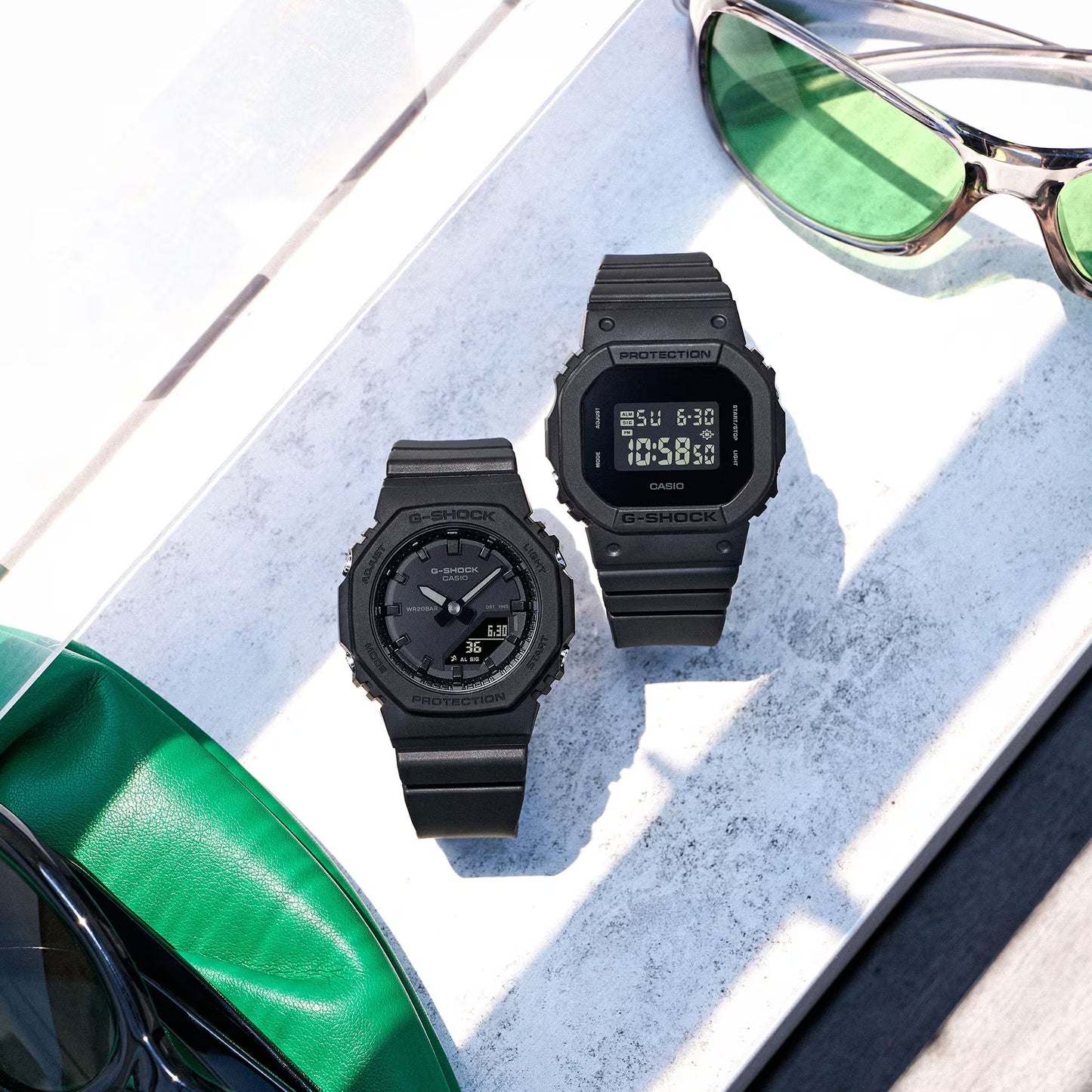 Ladies’ Casio G-Shock Analog-Digital Matte Black Bio-Based Resin Strap Watch (Model: GMAP2100BB1A)