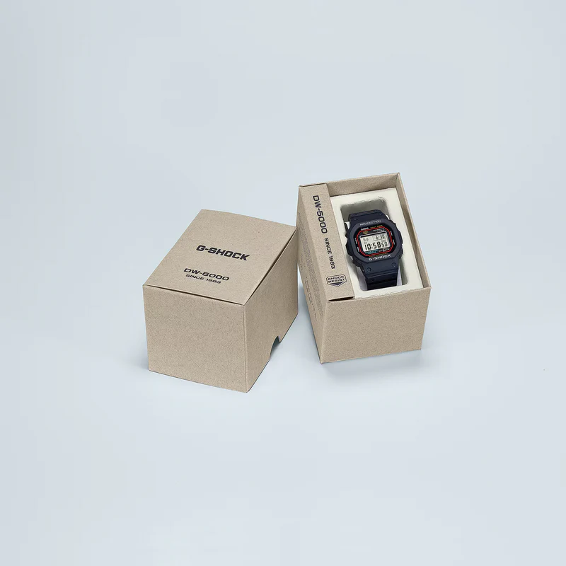 Casio G-Shock Digital 5000 Series Black Resin Watch 42.3mm - DW5000R-1A