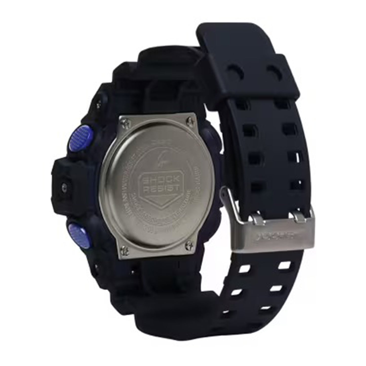 Men's Casio G-Shock Virtual World Analog-Digital Blue Violet Metallic Dial Watch GA700VB-1A
