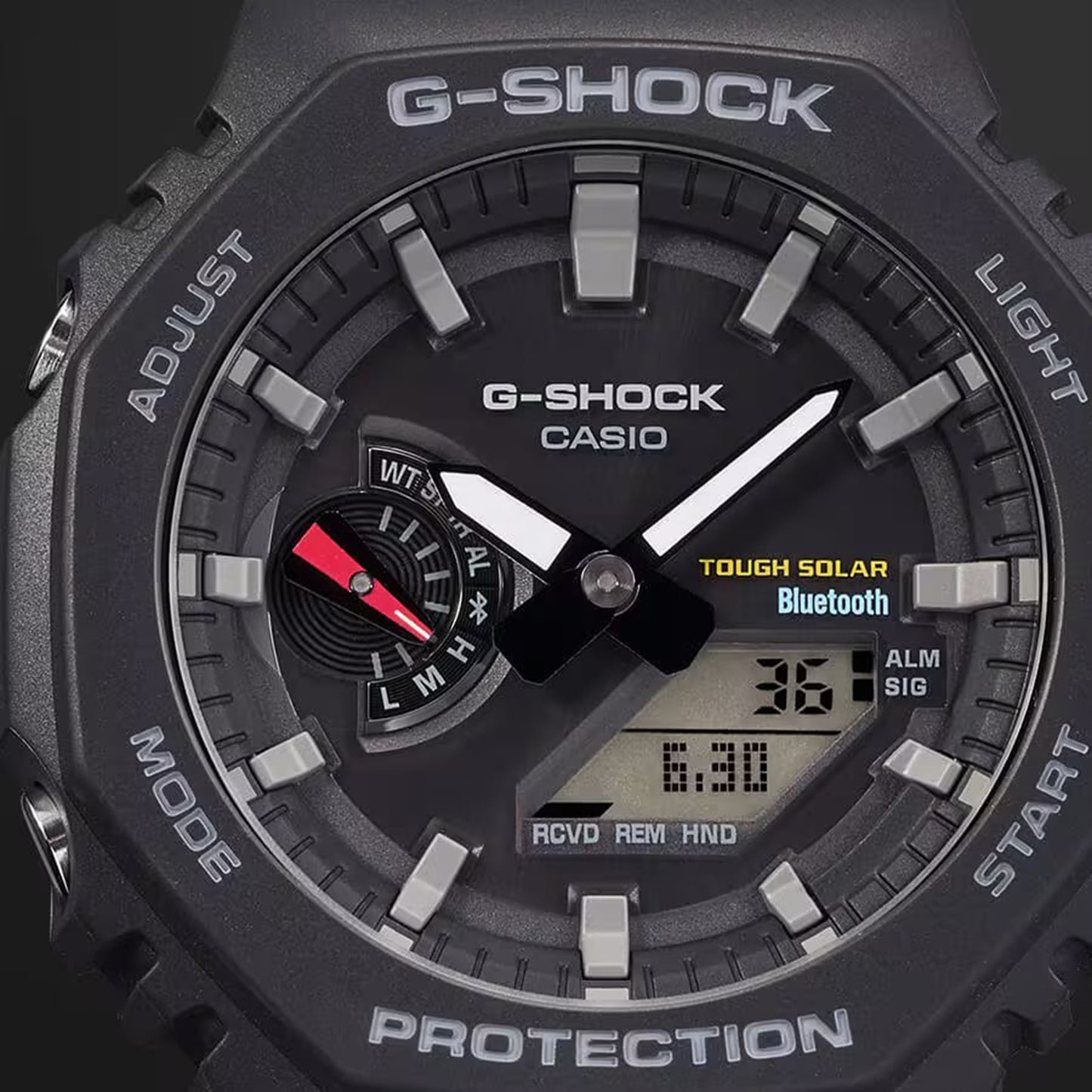 Casio G-Shock Analog-Digital Tough Solar Connected Black Watch | GAB2100-1A