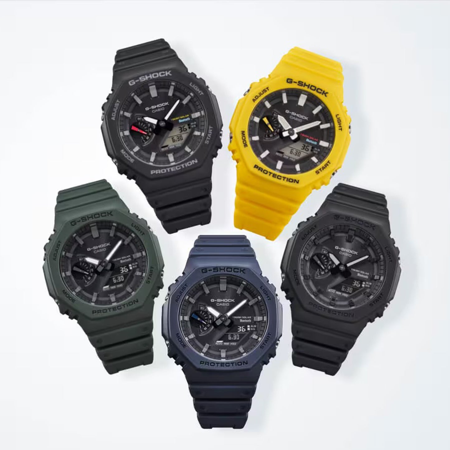 Casio G-Shock Analog-Digital Tough Solar Connected Black Watch | GAB2100-1A