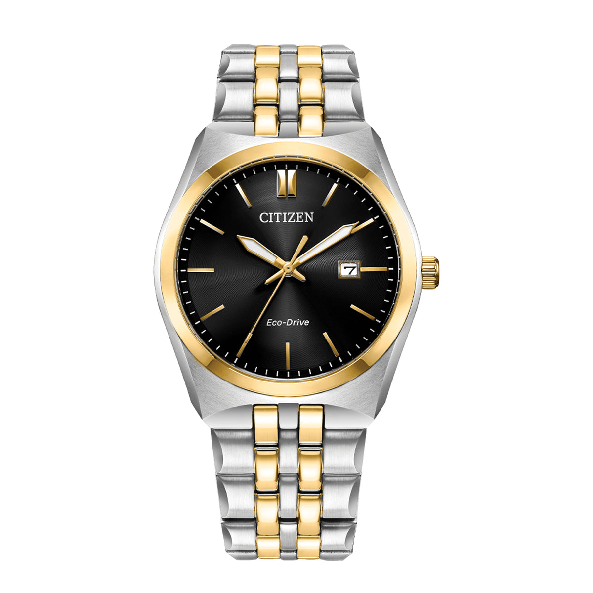 Citizen Corso Men Black Stainless Steel Watch BM7334-58E
