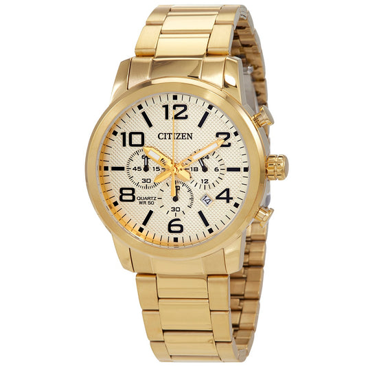 Citizen Chronograph Quartz Champagne Dial Men's Watch AN8052-55P