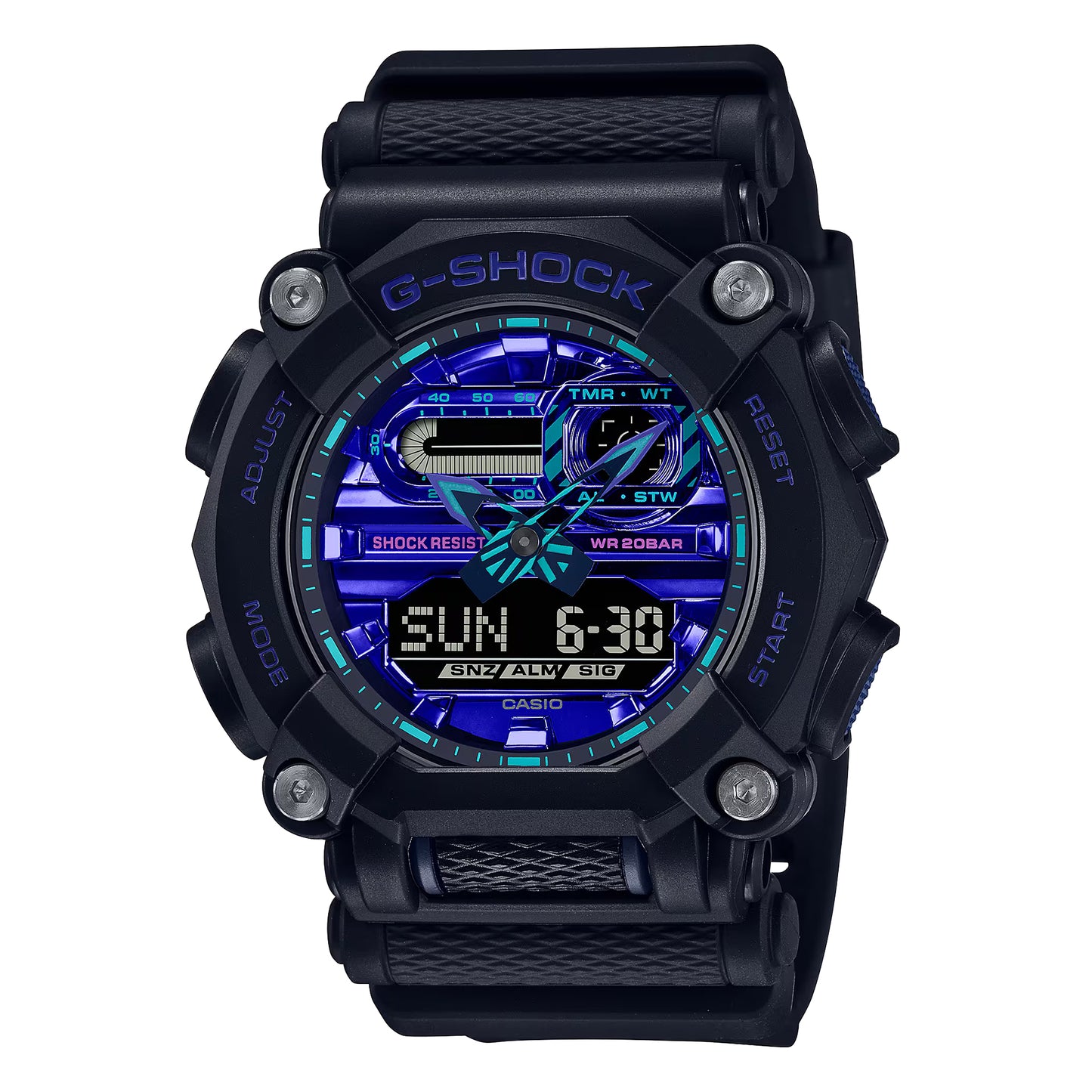 Casio G-Shock GA-900VB-1A Virtual Blue Analog-Digital Men's Watch