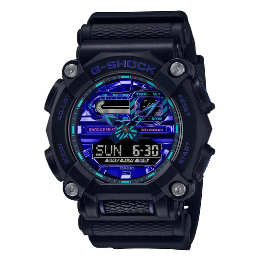 Casio G-Shock GA-900VB-1A Virtual Blue Analog-Digital Men's Watch