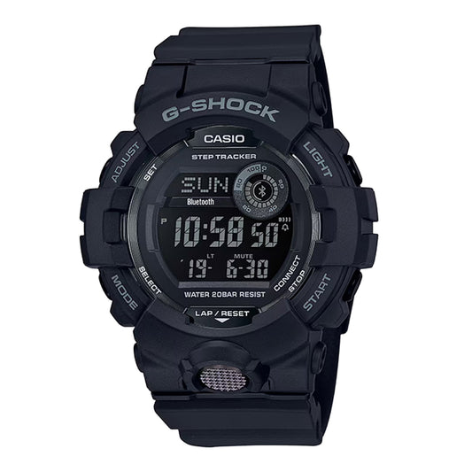 Men's Casio G-Shock Power Trainer Resin Strap Watch with Black Dial (Model: GBD800-1B)
