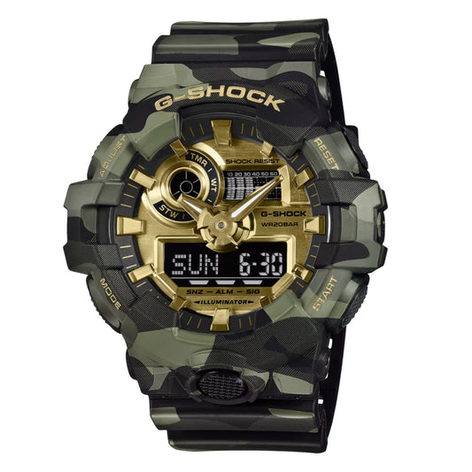 Casio G-Shock GA-700 Series Analog & Digital Gold Dial Watch