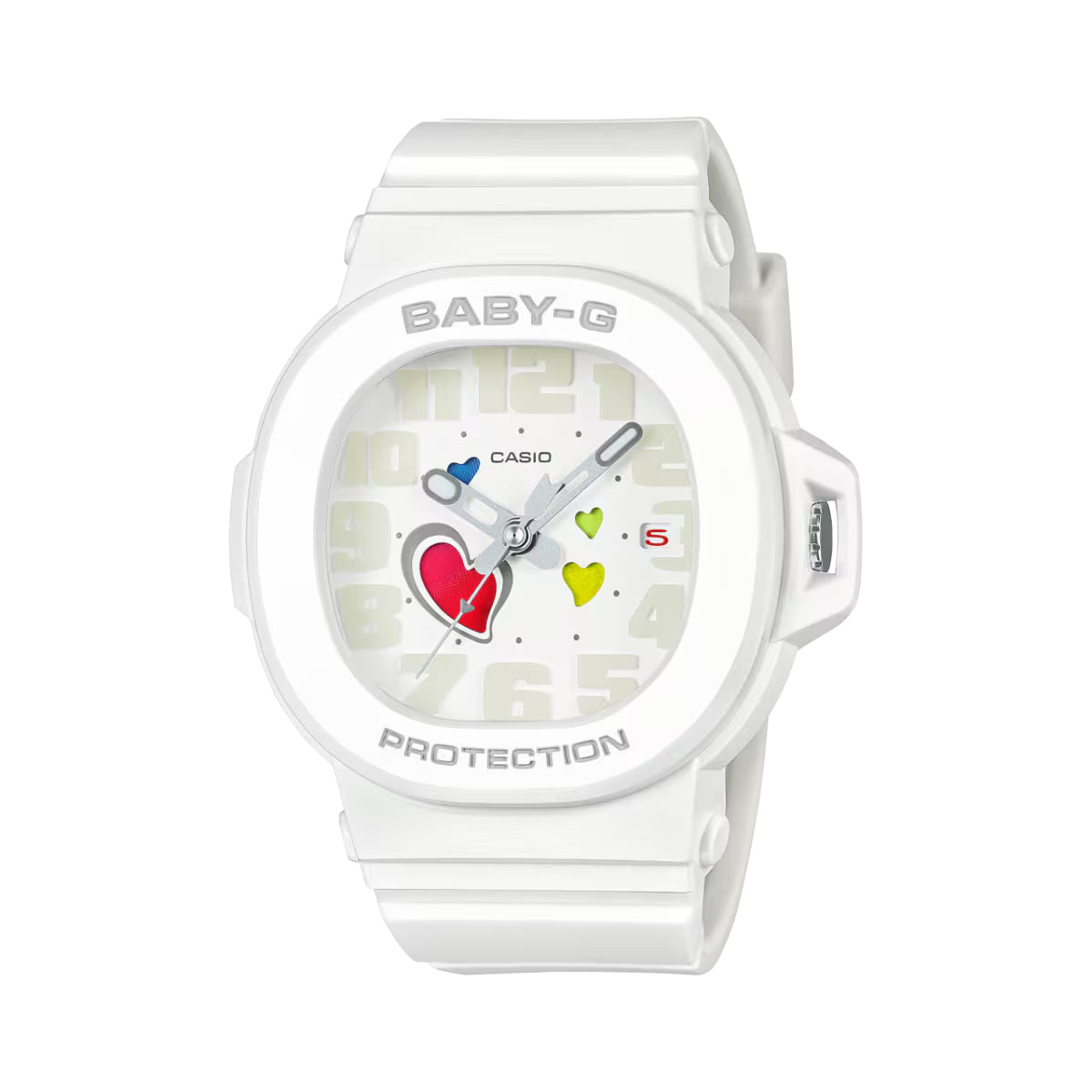 Casio Baby-G BGA-10-7A Women's White Analog Watch, 42mm, 100M Water Resistant