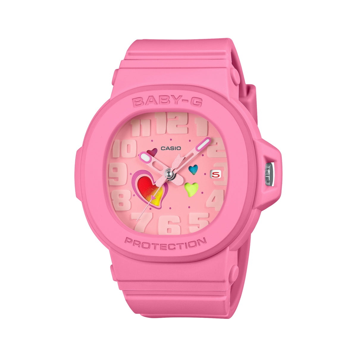 Casio Baby-G Analog Playful Hearts Series Pink Dial Quartz BGA-10-4A 100M Women's Watch