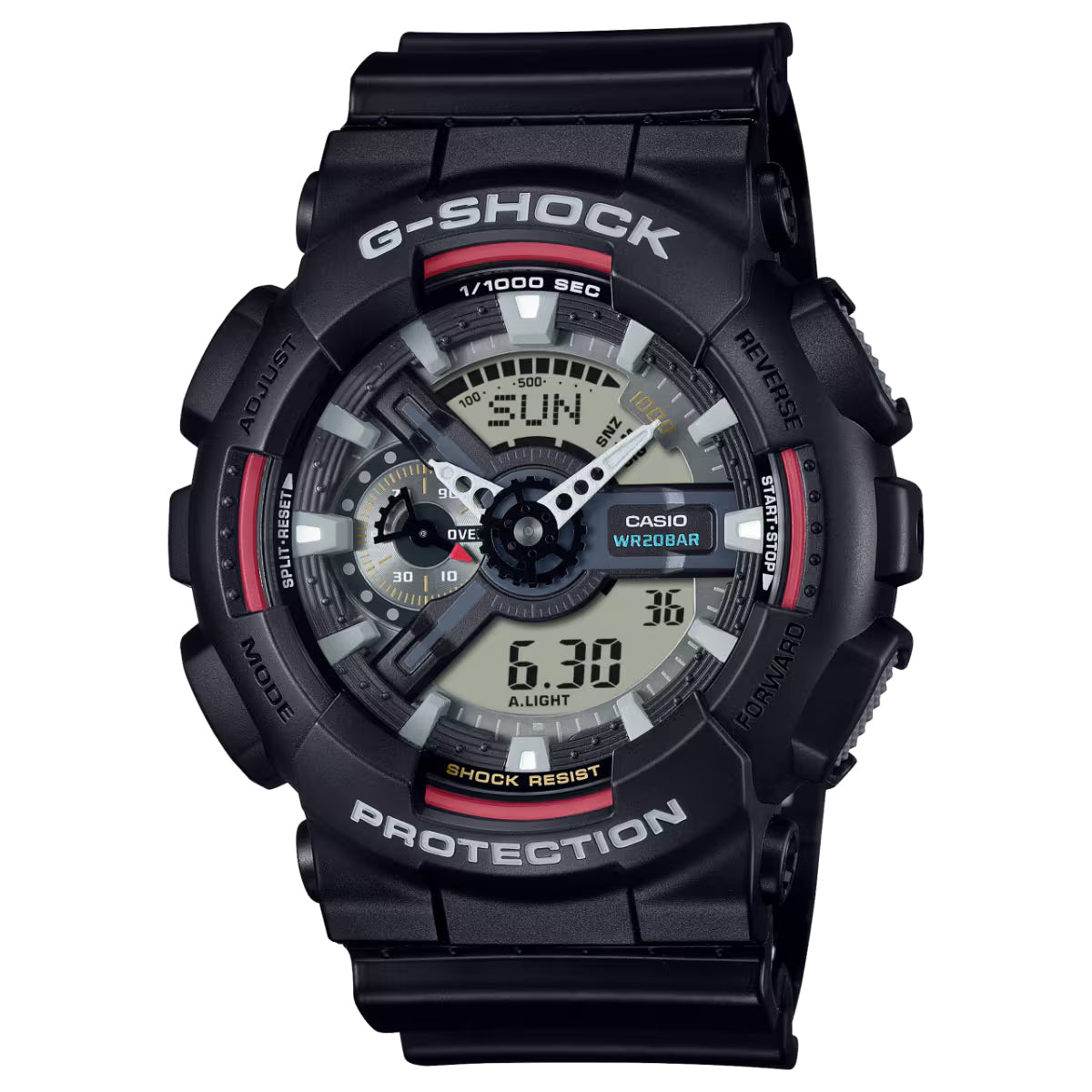 Casio G-Shock Analog-Digital Black Dial Resin Men's Watch GA110RL-1A