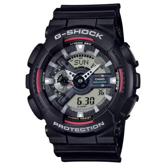 Casio G-Shock Analog-Digital Black Dial Resin Men's Watch GA110RL-1A