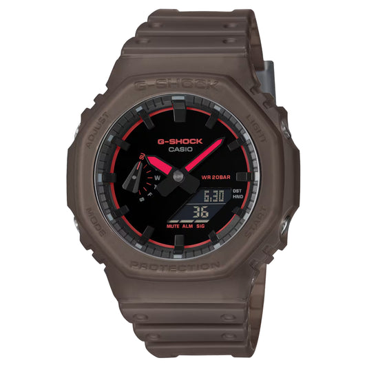Casio G-Shock Smoke Light Analog-Digital Brown Resin Watch