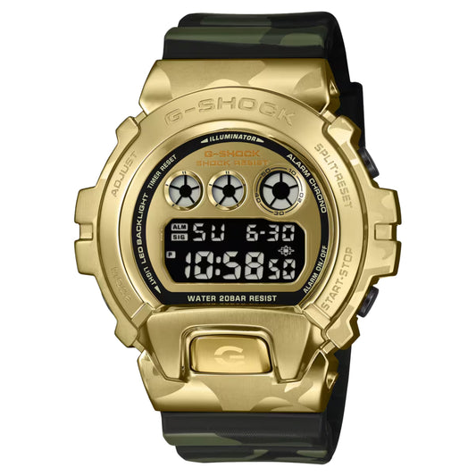 CASIO G-SHOCK GM-6900CMG-3 CAMO AND GOLD Camouflage Digital Men Wrist Watch