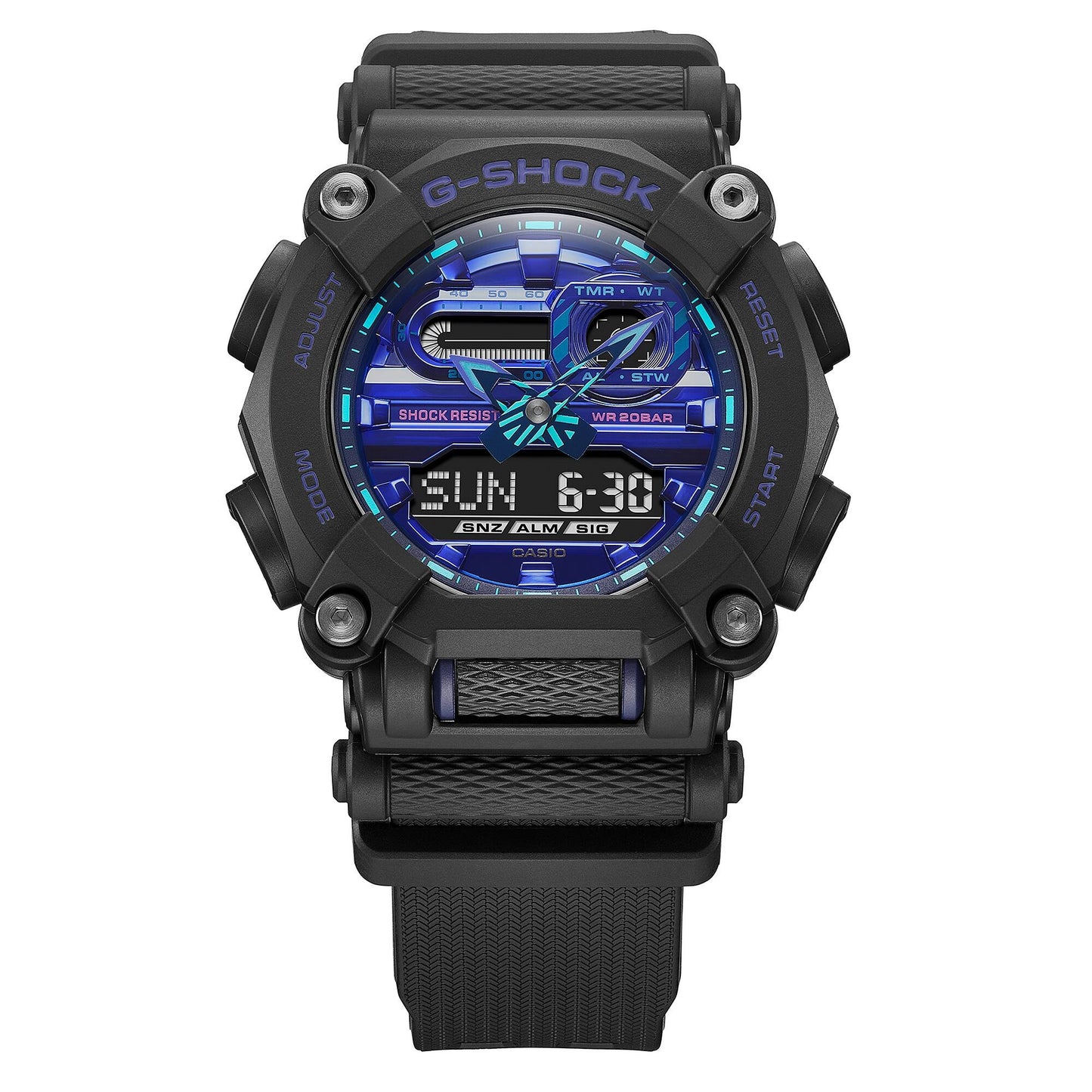 Casio G-Shock GA-900VB-1A Virtual Blue Analog-Digital Men's Watch