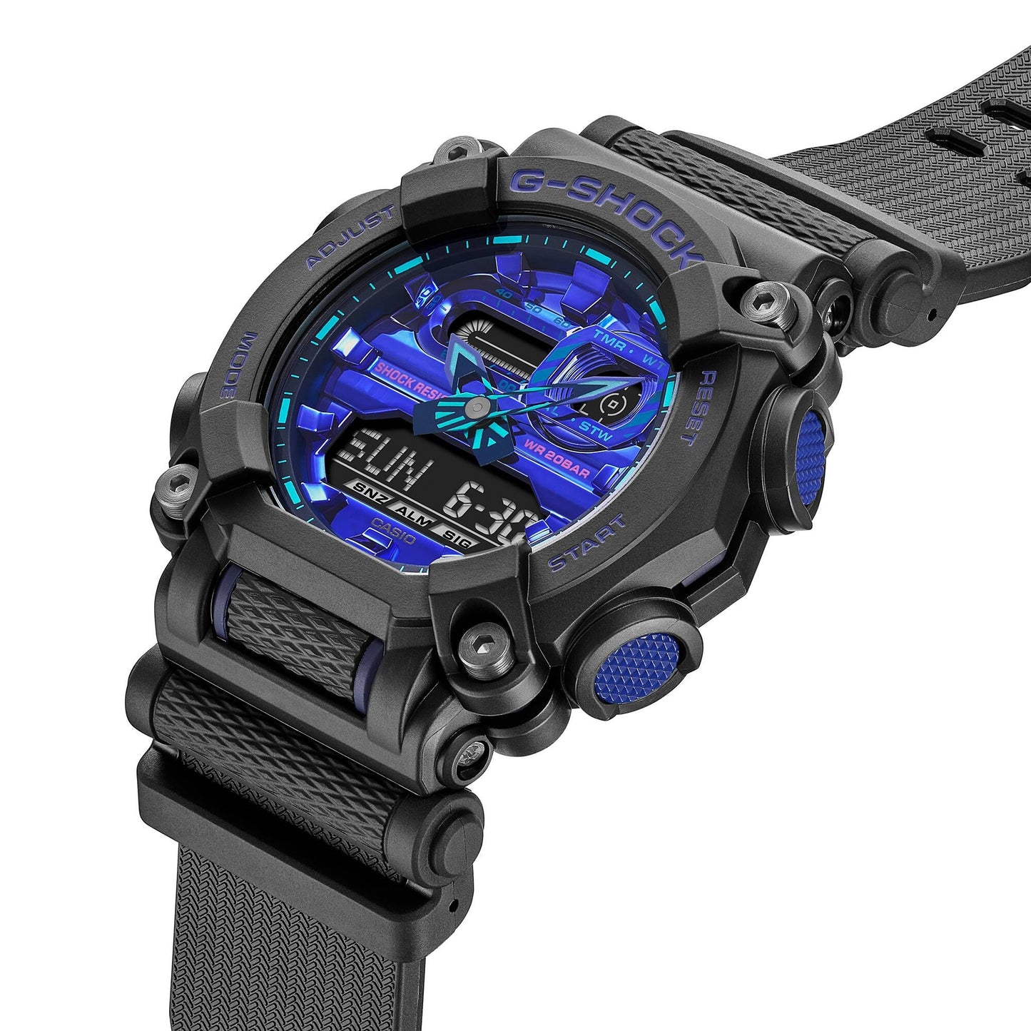 Casio G-Shock GA-900VB-1A Virtual Blue Analog-Digital Men's Watch