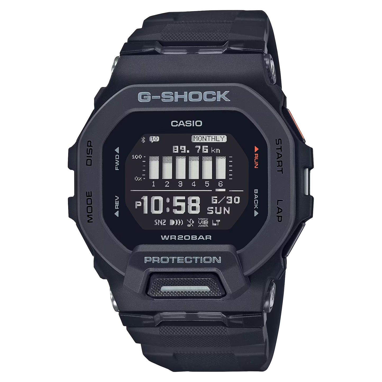 CASIO G-SHOCK GBD-200-1DR Digital Dial Men's Watch
