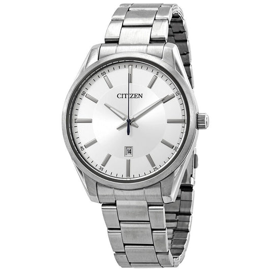 Citizen® Mens Silver-Tone Dial Stainless Steel Watch BI1030-53A