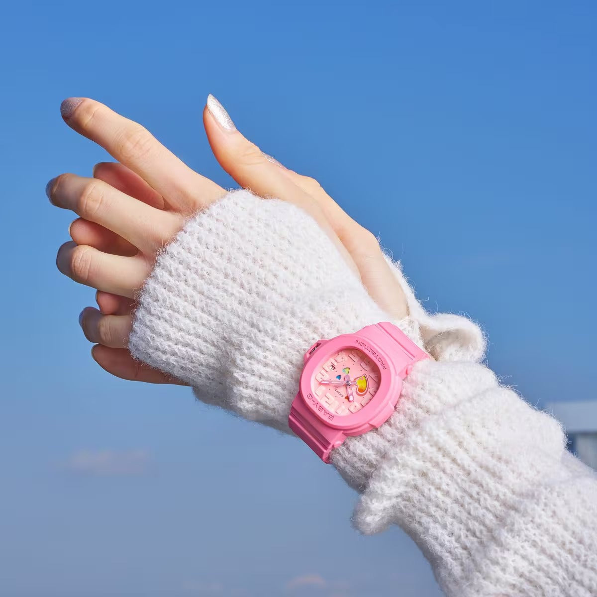 Casio Baby-G Analog Playful Hearts Series Pink Dial Quartz BGA-10-4A 100M Women's Watch