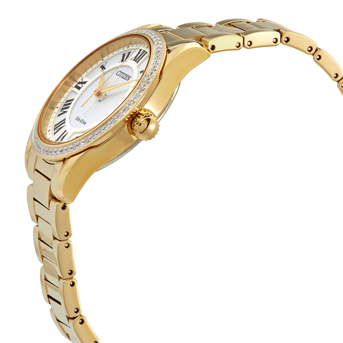 Citizen Arezzo Diamond White Dial Ladies Watch