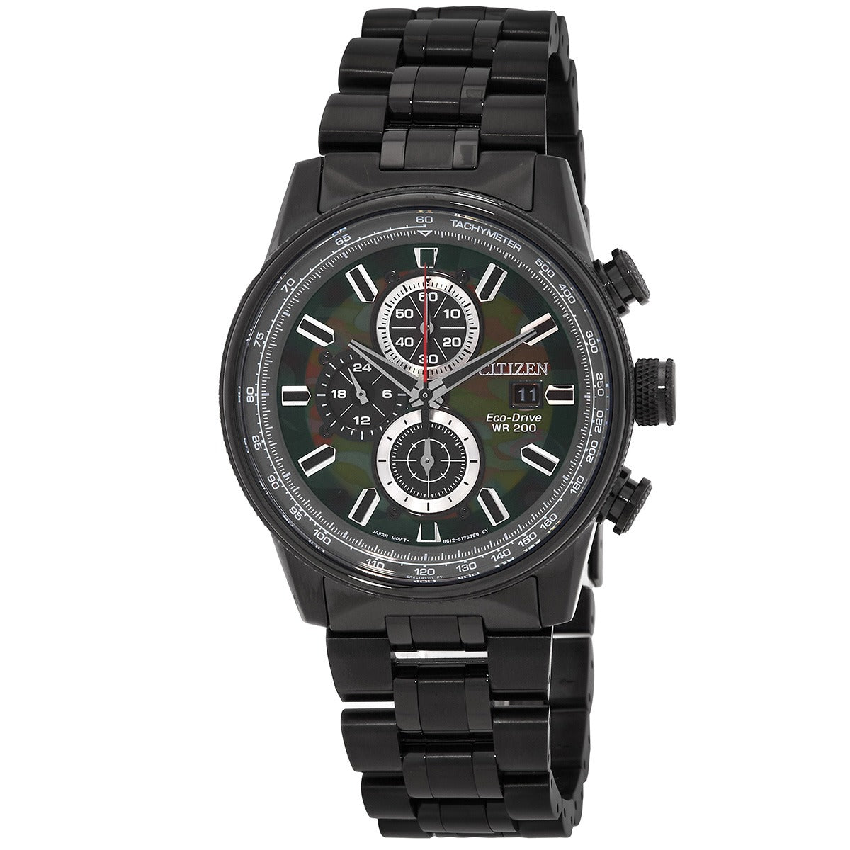 Citizen Nighthawk Chronograph Green Camo Dial Men's Watch