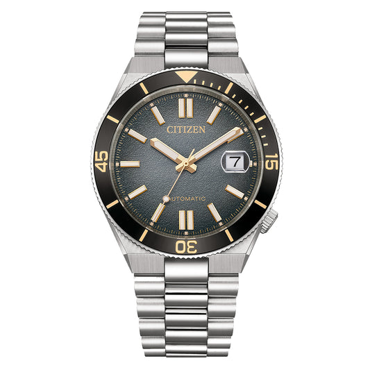Citizen Tsuyosa Men Black Stainless Steel Watch NJ0238-57E