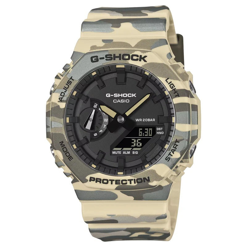 G-Shock Natural Camo Analog & Digital Watch GA2100CM-5A