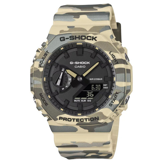 G-Shock Natural Camo Analog & Digital Watch GA2100CM-5A
