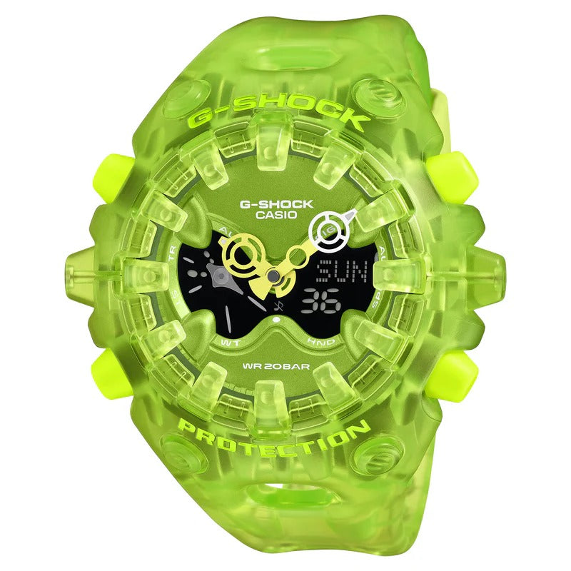 G-Shock Men's Japanese Quartz Analog Digital Green Resin Watch 58.2mm