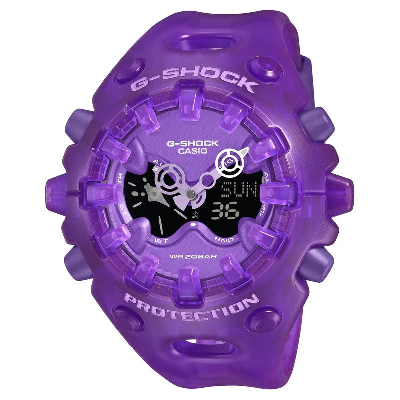 G-Shock Men's Japanese Quartz Analog Digital Purple Resin Watch 58.2mm