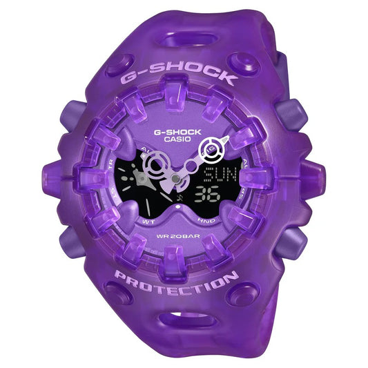 G-Shock Men's Japanese Quartz Analog Digital Purple Resin Watch 58.2mm
