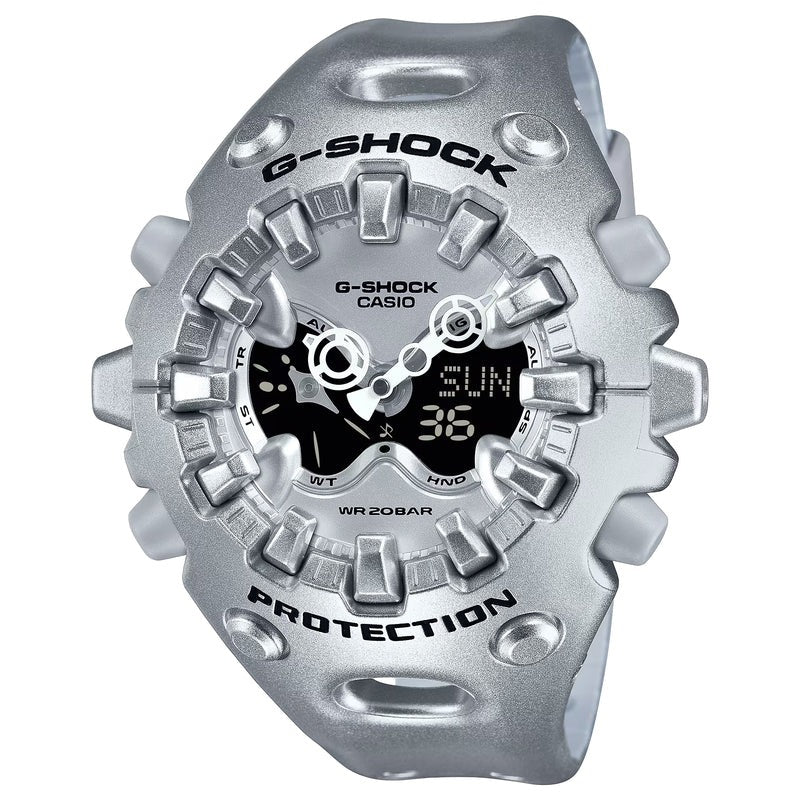 G-shock Ga-v01a-8a Men's Shock-resistant Digital Analog Watch Silver