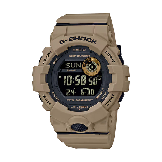 Men's Casio G-Shock Digital Power Trainer Connected Brown Resin Watch GBD800UC-5