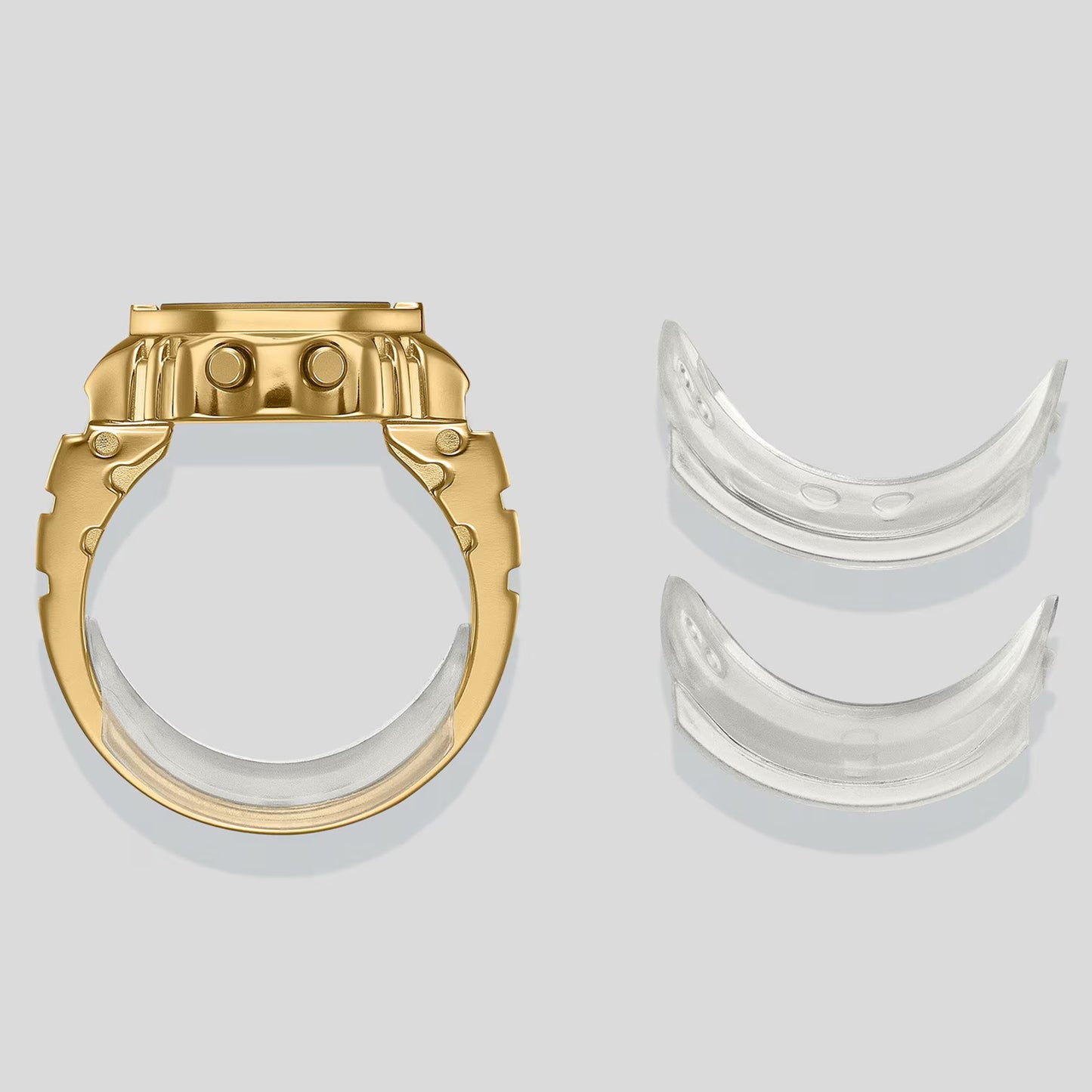 Casio Ring Watch 25mm Gold Dial Unisex Watch CRW001G-9