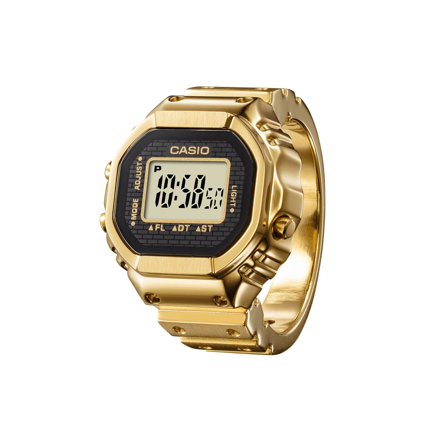 Casio Ring Watch 25mm Gold Dial Unisex Watch CRW001G-9