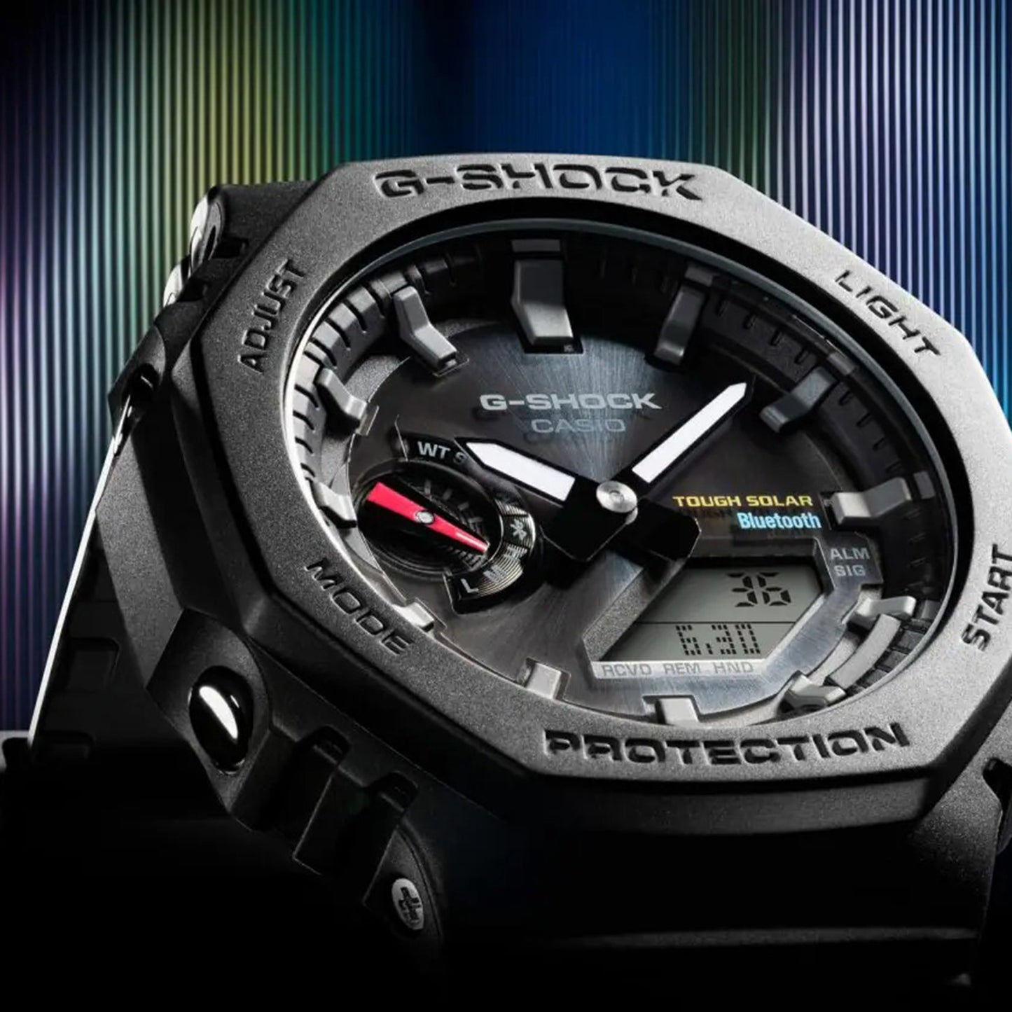 Casio G-Shock Analog-Digital Tough Solar Connected Black Watch | GAB2100-1A
