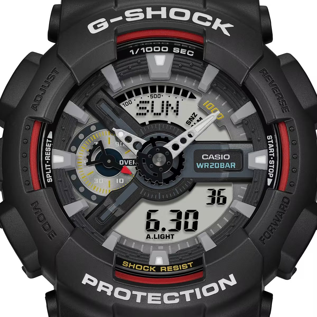 Casio G-Shock Analog-Digital Black Dial Resin Men's Watch GA110RL-1A