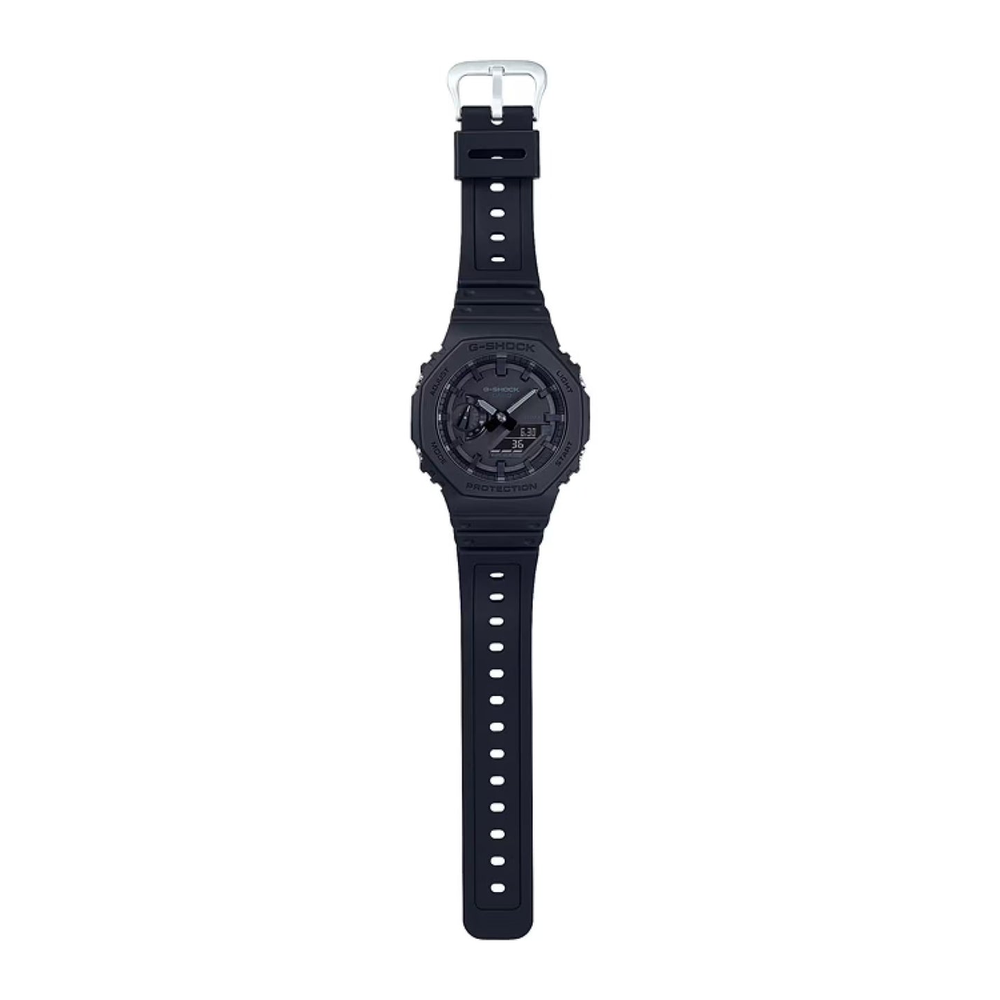 Men's Casio G-Shock Carbon Core Guard Analog-Digital Black Resin Band Watch GA2100-1A1