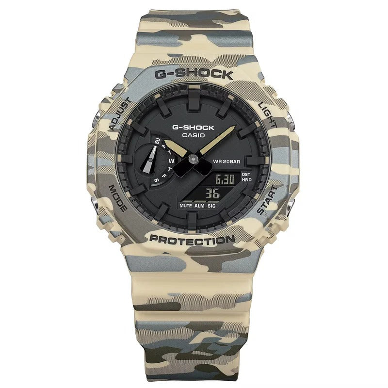 G-Shock Natural Camo Analog & Digital Watch GA2100CM-5A