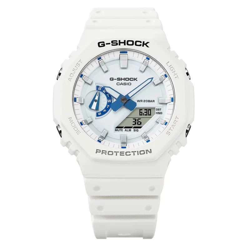 New Casio G-Shock Analog-Digital 2100Series Men's White Watch GA2100HDS-7A