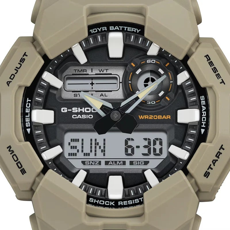 Analog-Digital Black Dial Men G-Shock Watch GA010-5A
