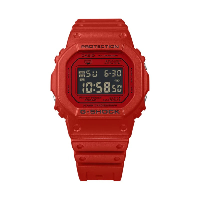 G-Shock DW5600RRB-4 Digital 5600 Series Watch 42.8mm in Red