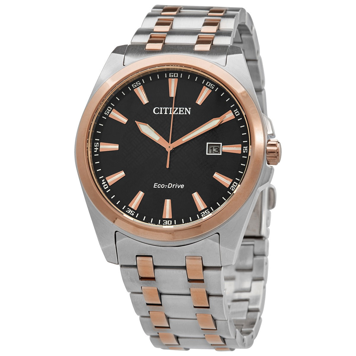Citizen Peyten Eco-Drive Black Dial Two-tone Men's Watch