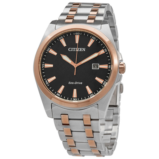 Citizen Peyten Eco-Drive Black Dial Two-tone Men's Watch