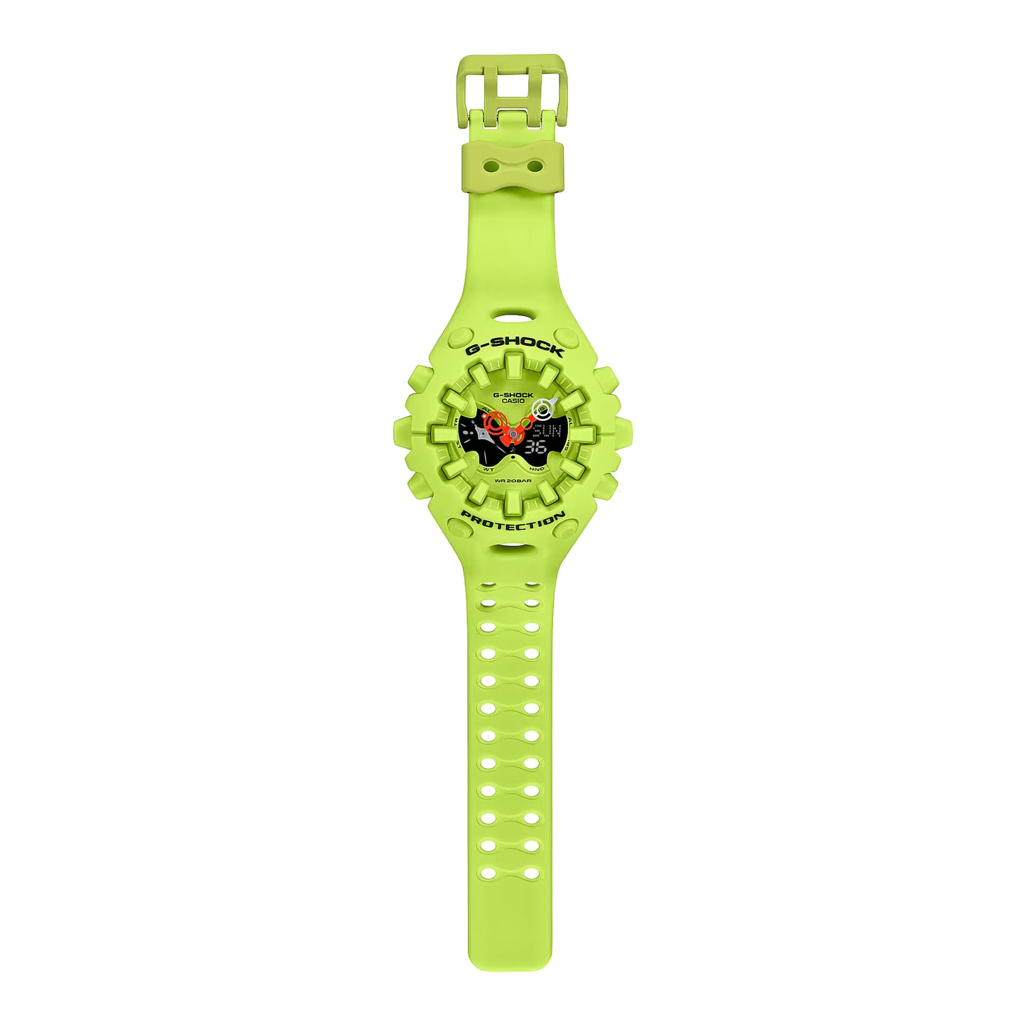 New Casio G-Shock Neon Yellow Resin GAV01-9A Analog-Digital Series