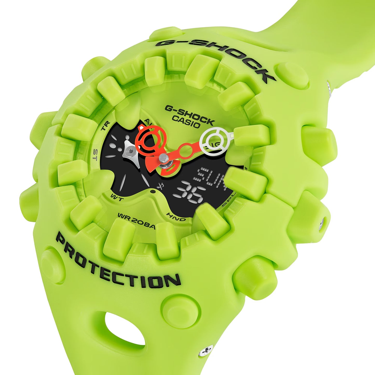 New Casio G-Shock Neon Yellow Resin GAV01-9A Analog-Digital Series